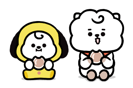 Chimmy and RJ eating